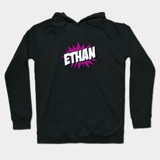 'Ethan' Cartoon or Comic Book Style Kapow / Wow Design Hoodie